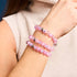 Purple Cloud | .925 Sterling Silver | Bubble Glass Bracelet